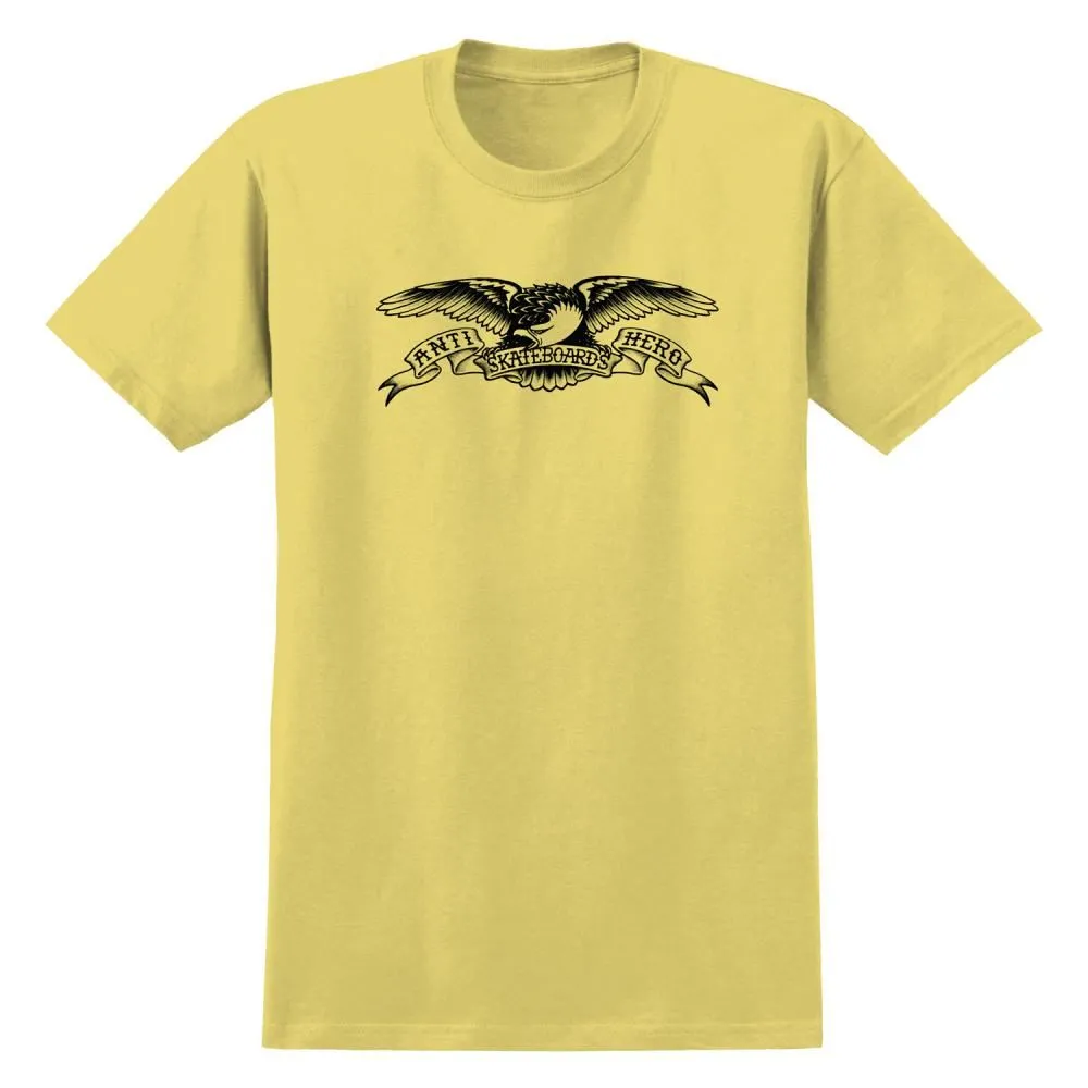 Anti Hero T-Shirt Basic Eagle - Cornsilk / Black Print