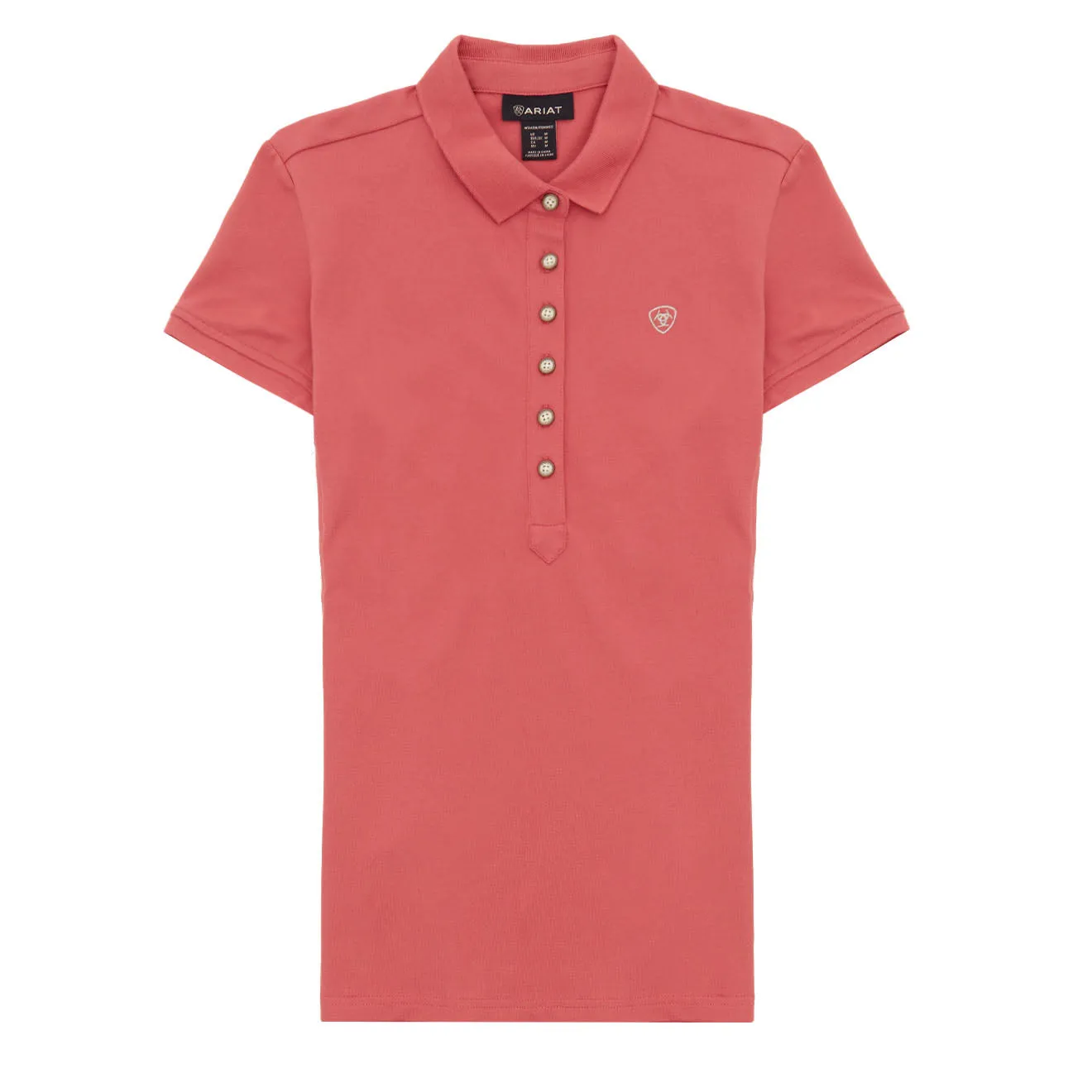 Ariat Womens Prix 2.0 Polo Shirt Slate Rose