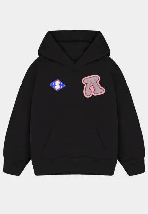 Ashluxe Patch Logo Hoodie Black