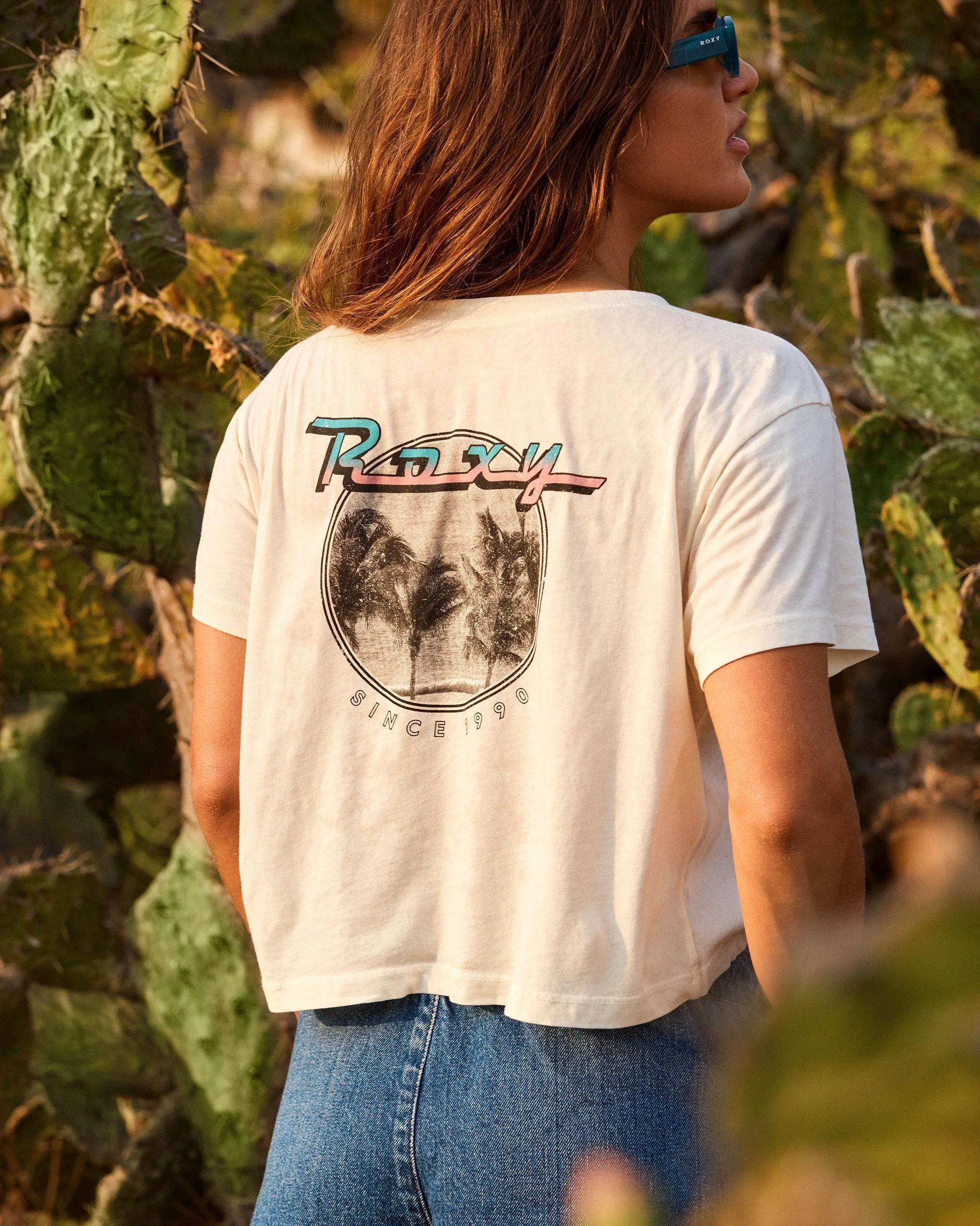 Baja Cali Cropped T-Shirt - Egret