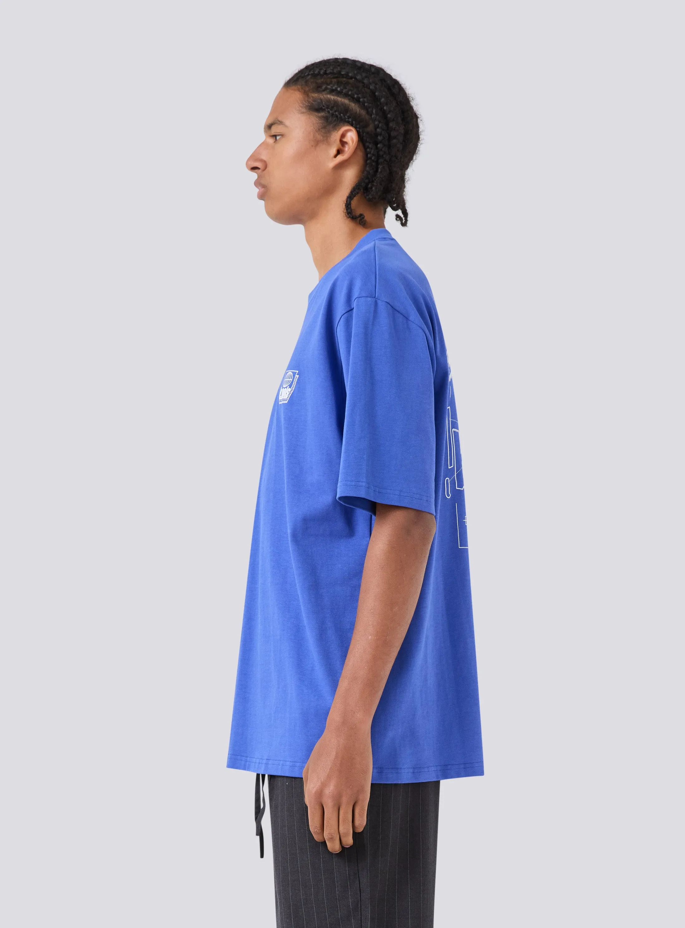 Blueprint Tee Cyber Blue