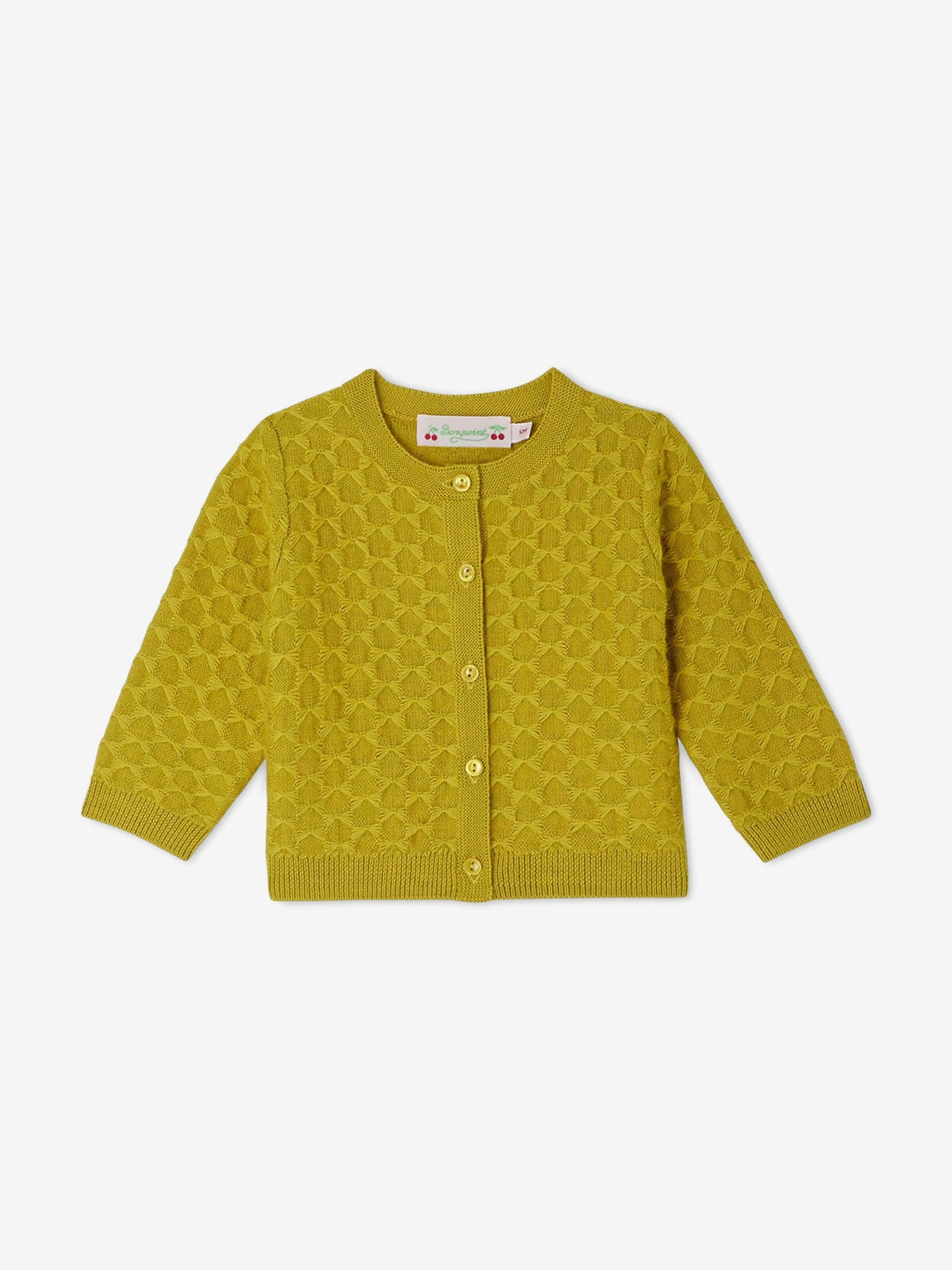 Bonpoint Baby Girls Garancia Cardigan in Yellow