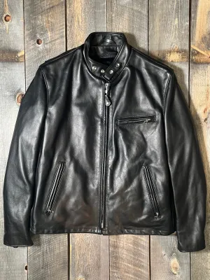 Classic Racer Leather Motorcycle Jacket