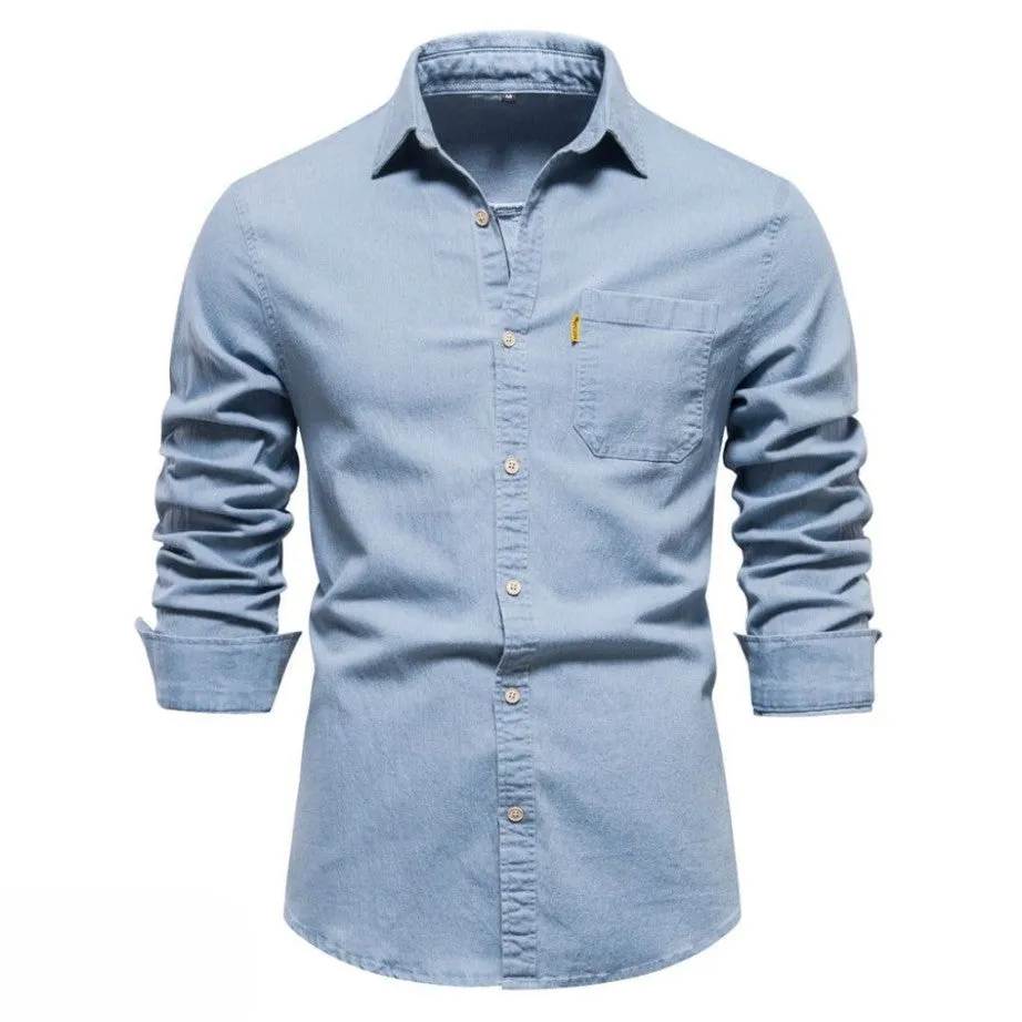 COLLIN™ | ESSENTIAL MEN'S DENIM SHIRT