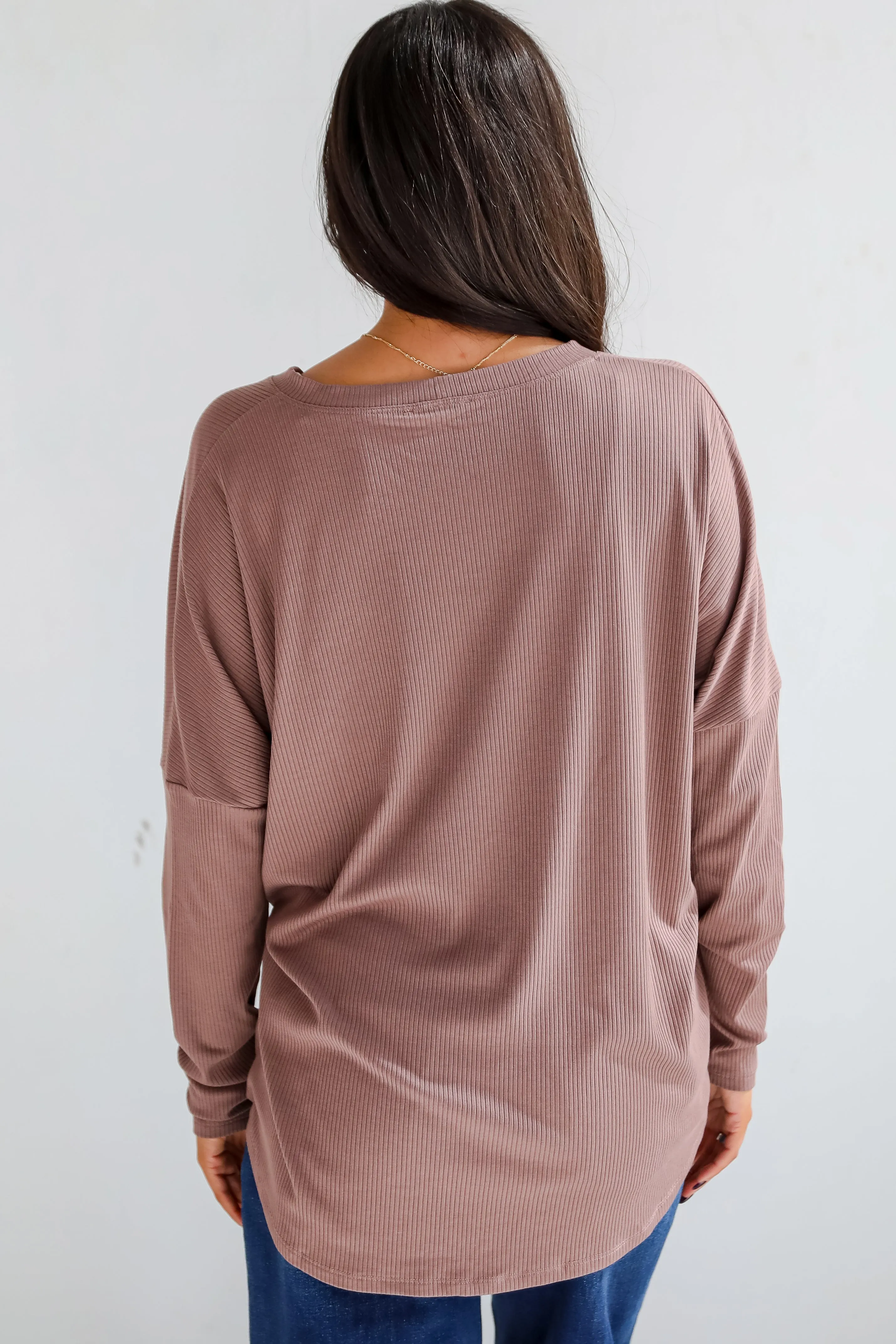 Cozy Classic Ribbed Knit Button Front Top