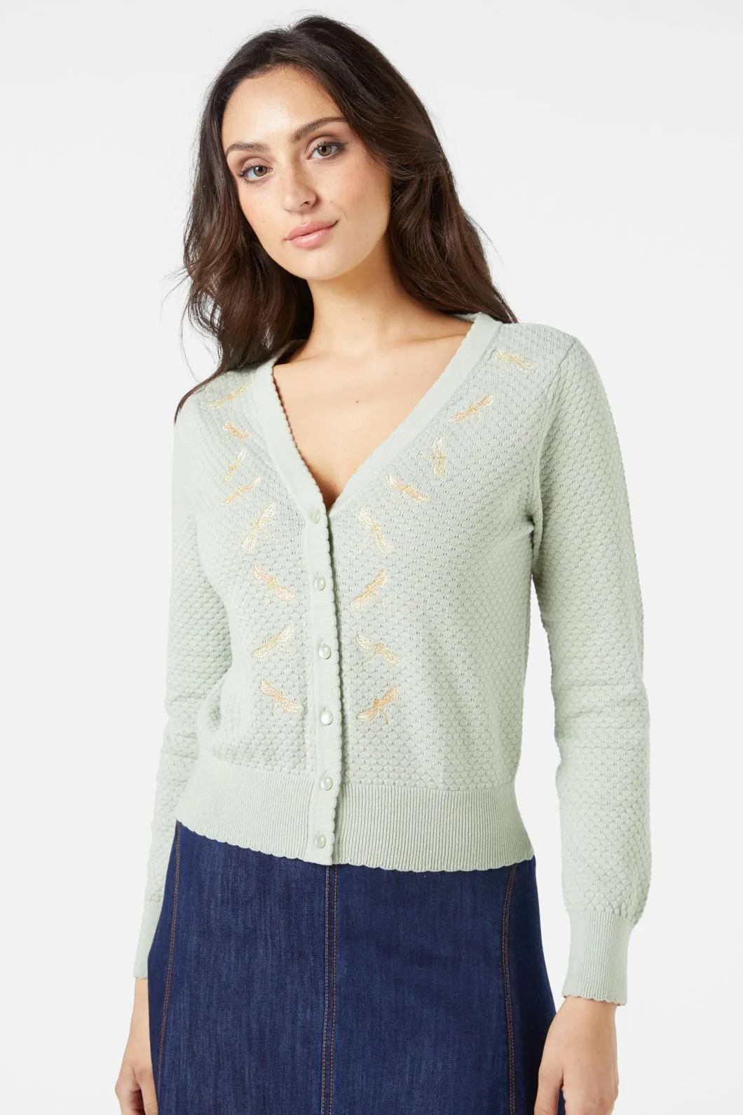 Dragonfly Embroidered Cardi