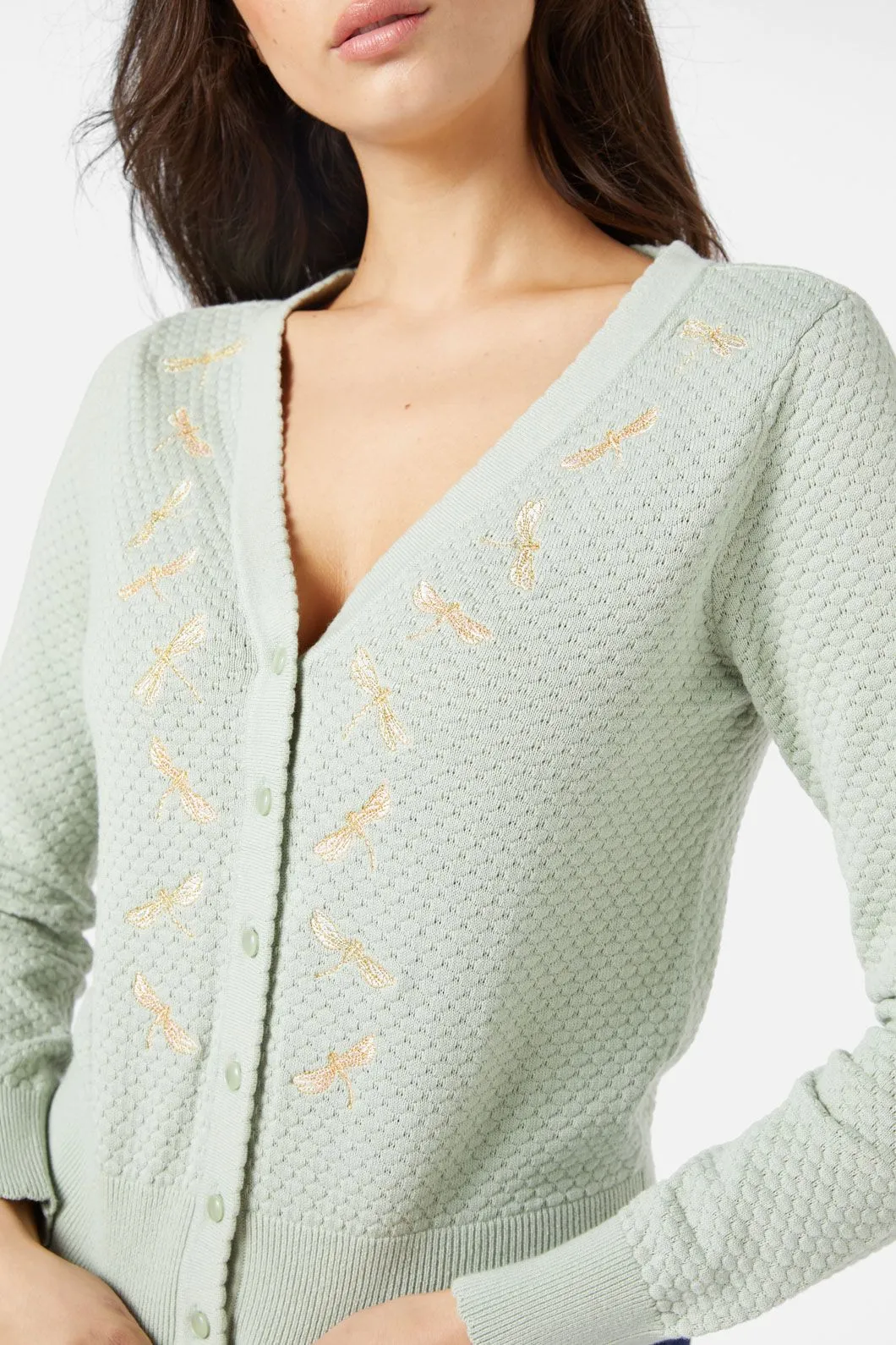 Dragonfly Embroidered Cardi