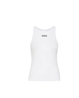 DREW SL LOGO TOP IN BRIGHT WHITE