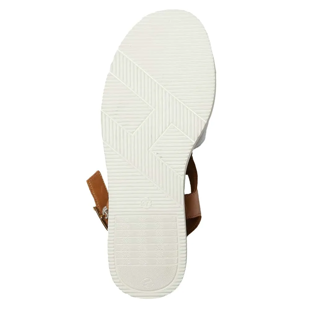 Dusk Heel in White Leather