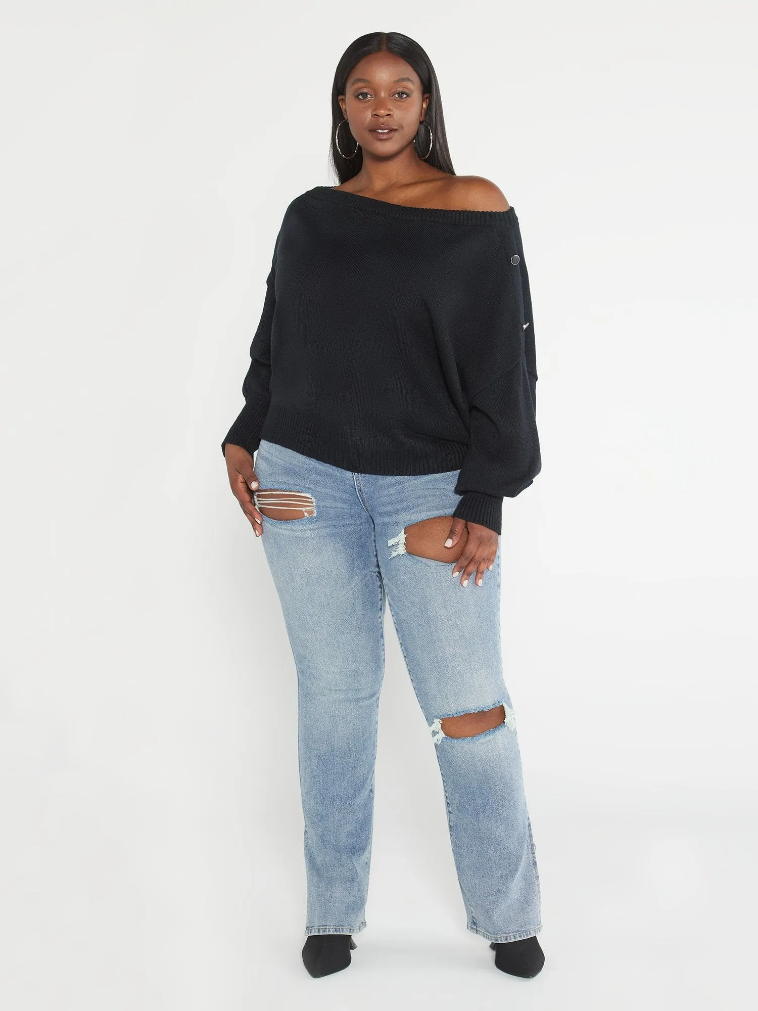 Fashion To Figure - Adrienne Off-Shoulder Sweater