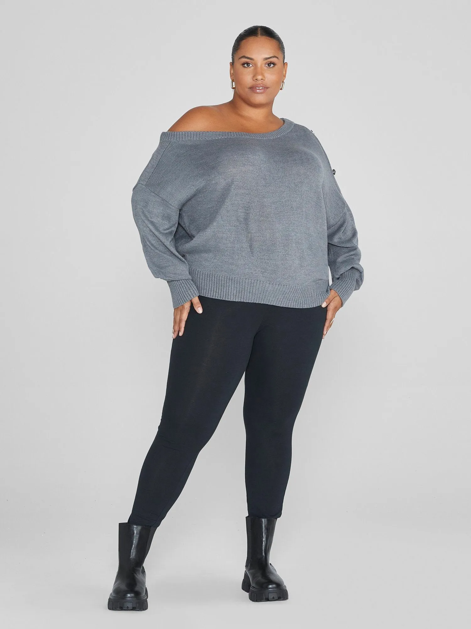 Fashion To Figure - Adrienne Off-Shoulder Sweater