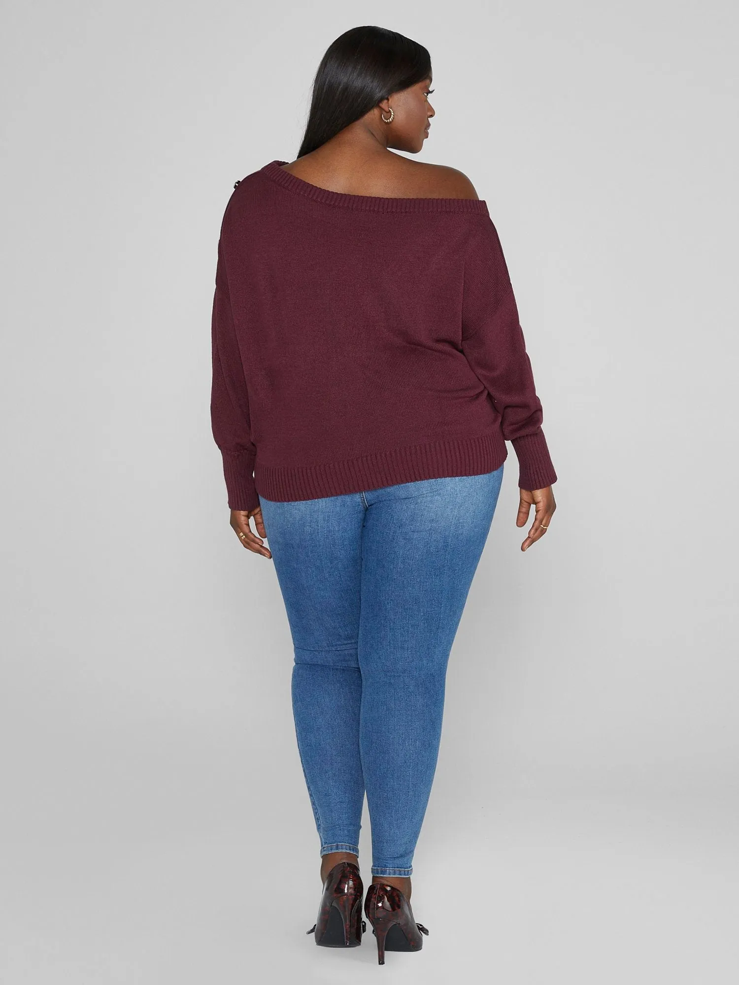 Fashion To Figure - Adrienne Off-Shoulder Sweater