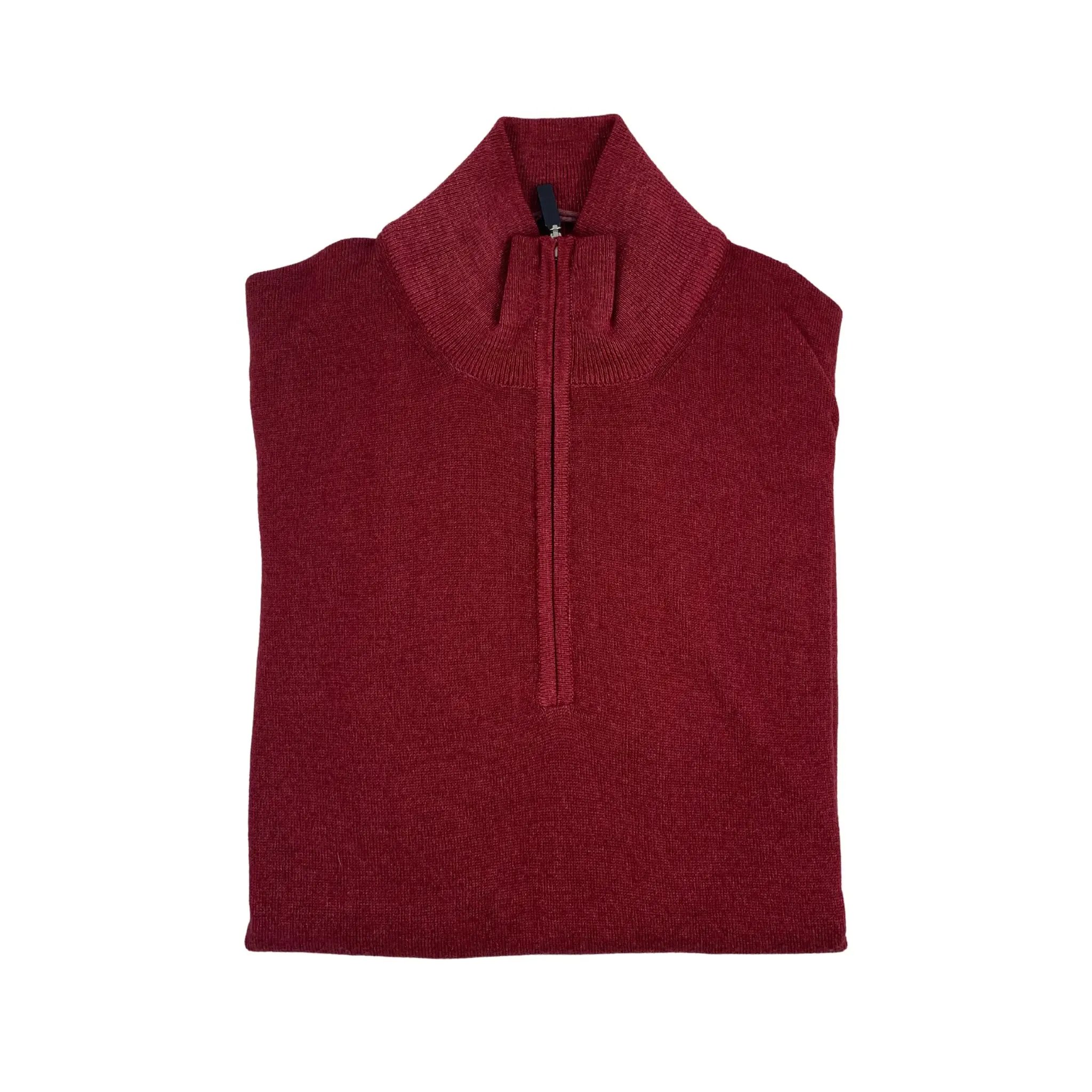 Gran Sasso Zip Mock Knit Sweater