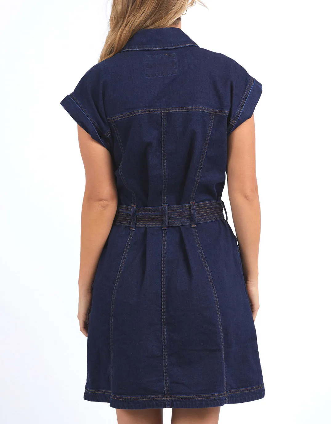 Heidi Dress - Dark Blue Denim