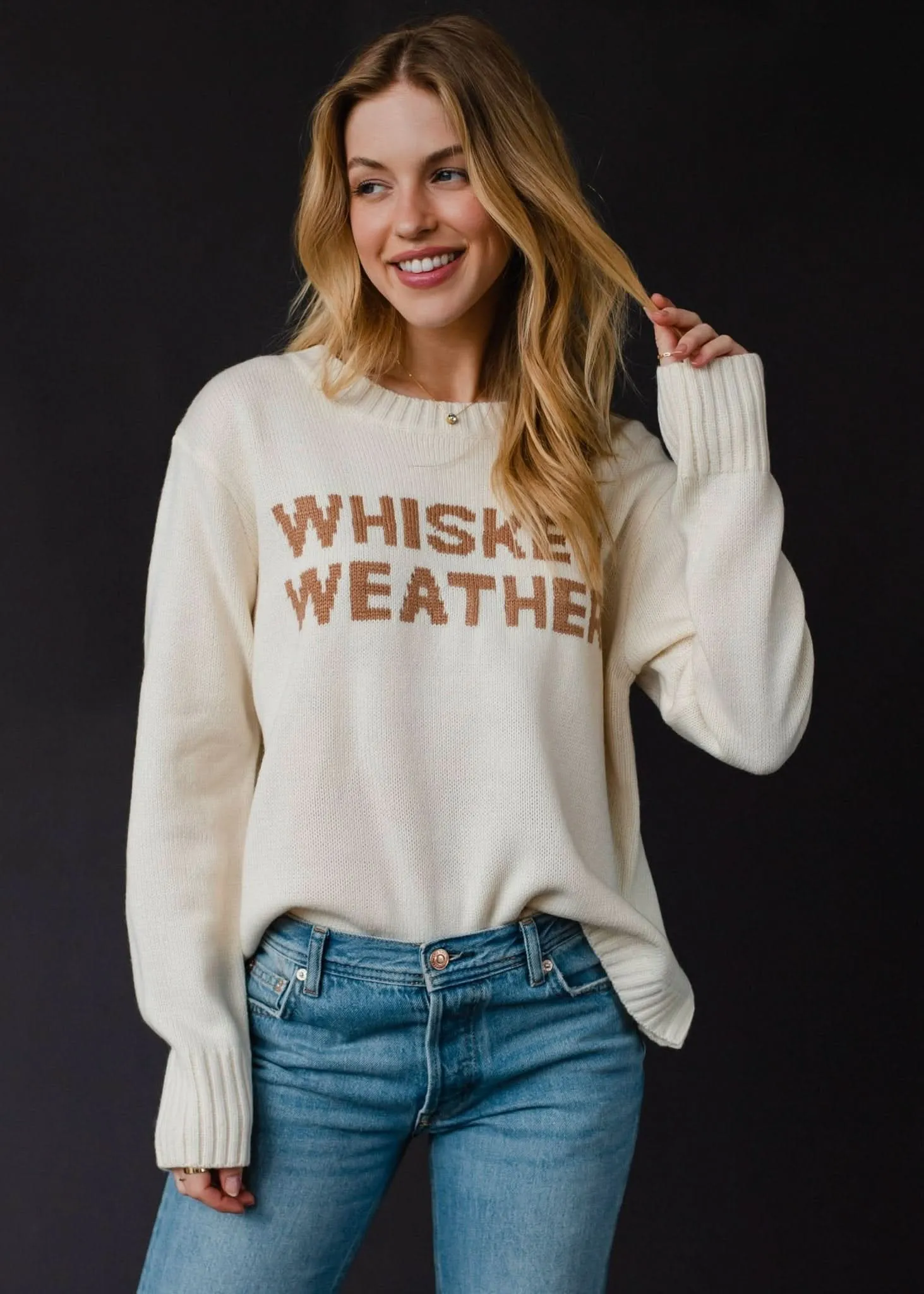 Ivory Whiskey Weather Sweater