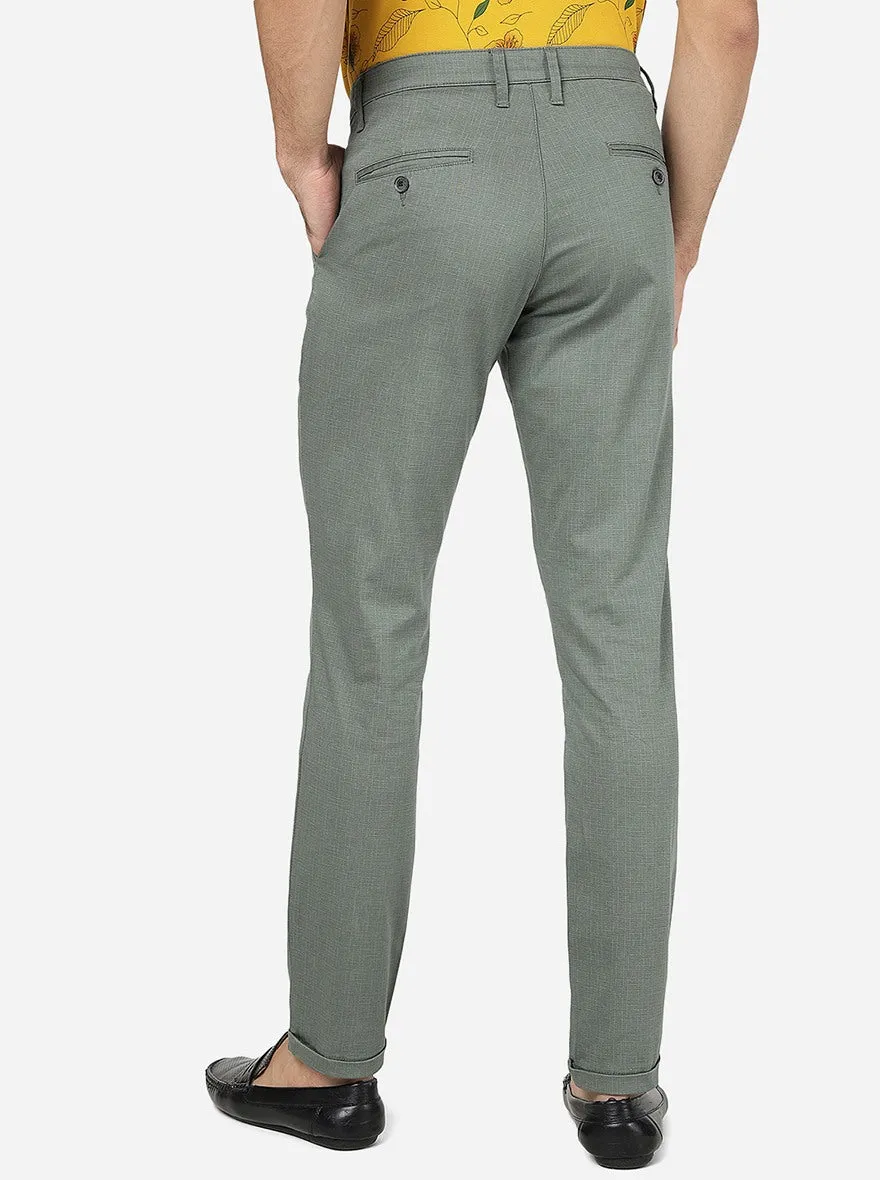 Light Pista Solid Neo Fit Casual Trouser | Greenfibre