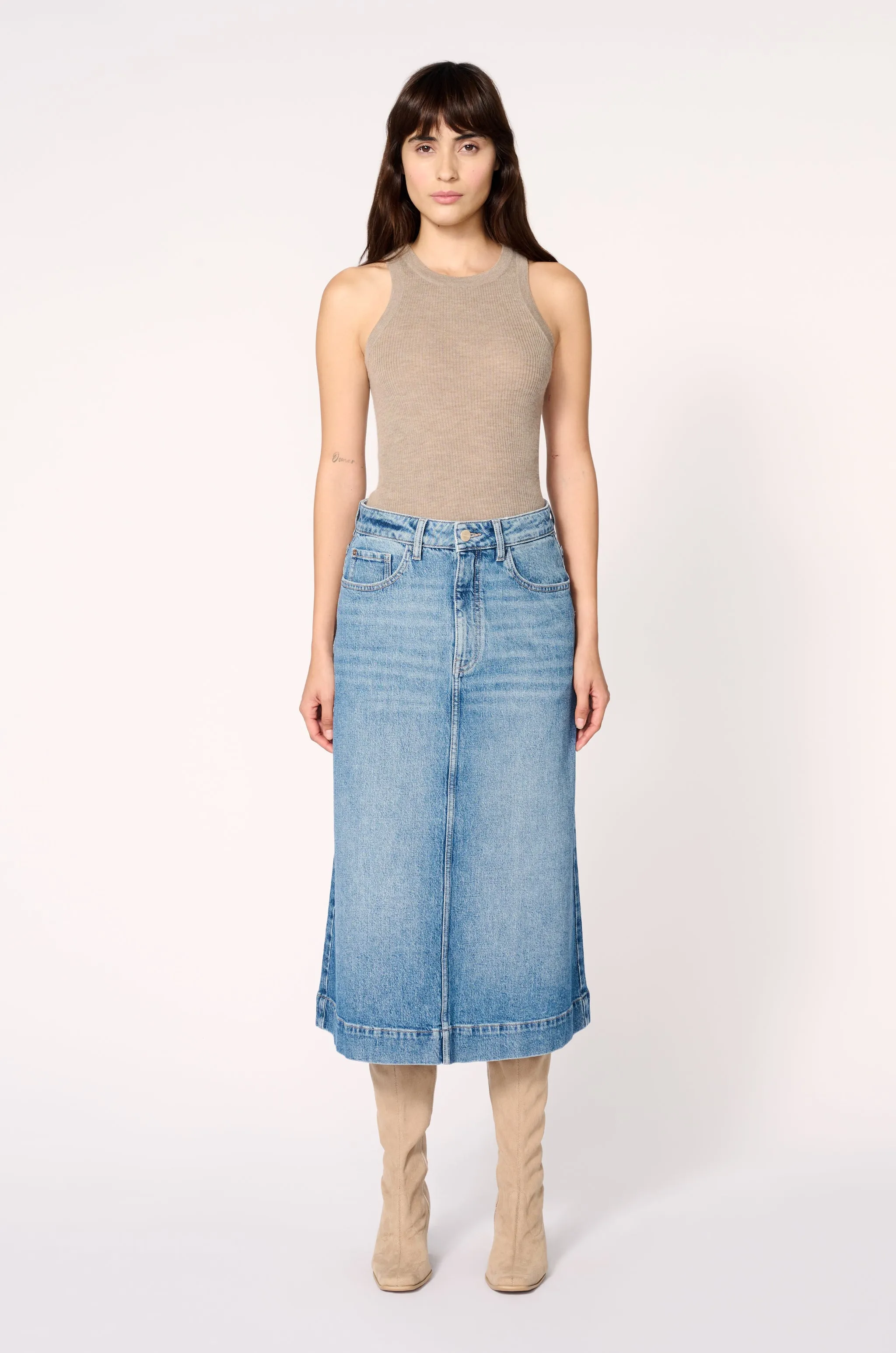 LIN - DENIM SKIRT | WILD WEST