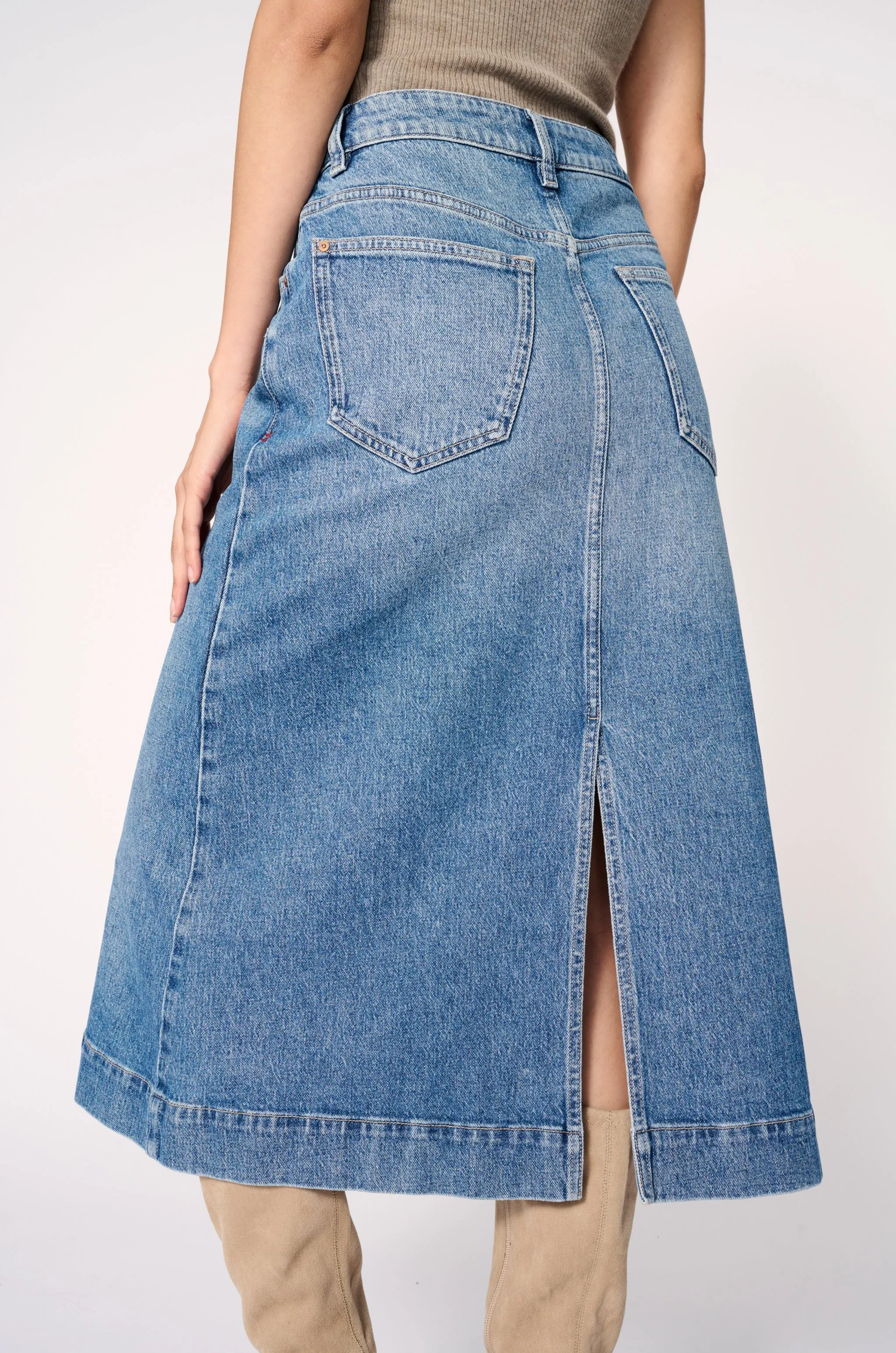 LIN - DENIM SKIRT | WILD WEST