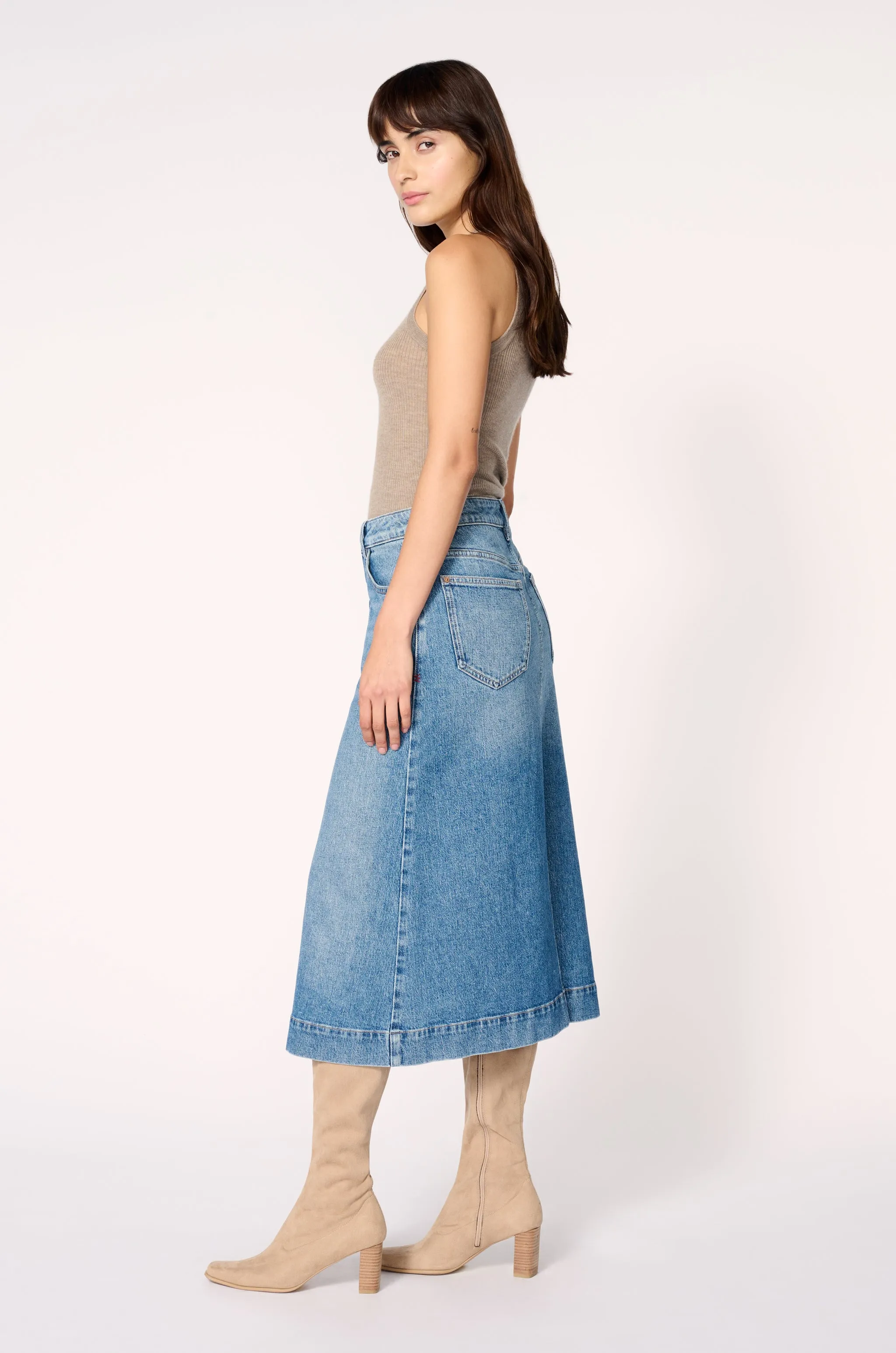 LIN - DENIM SKIRT | WILD WEST