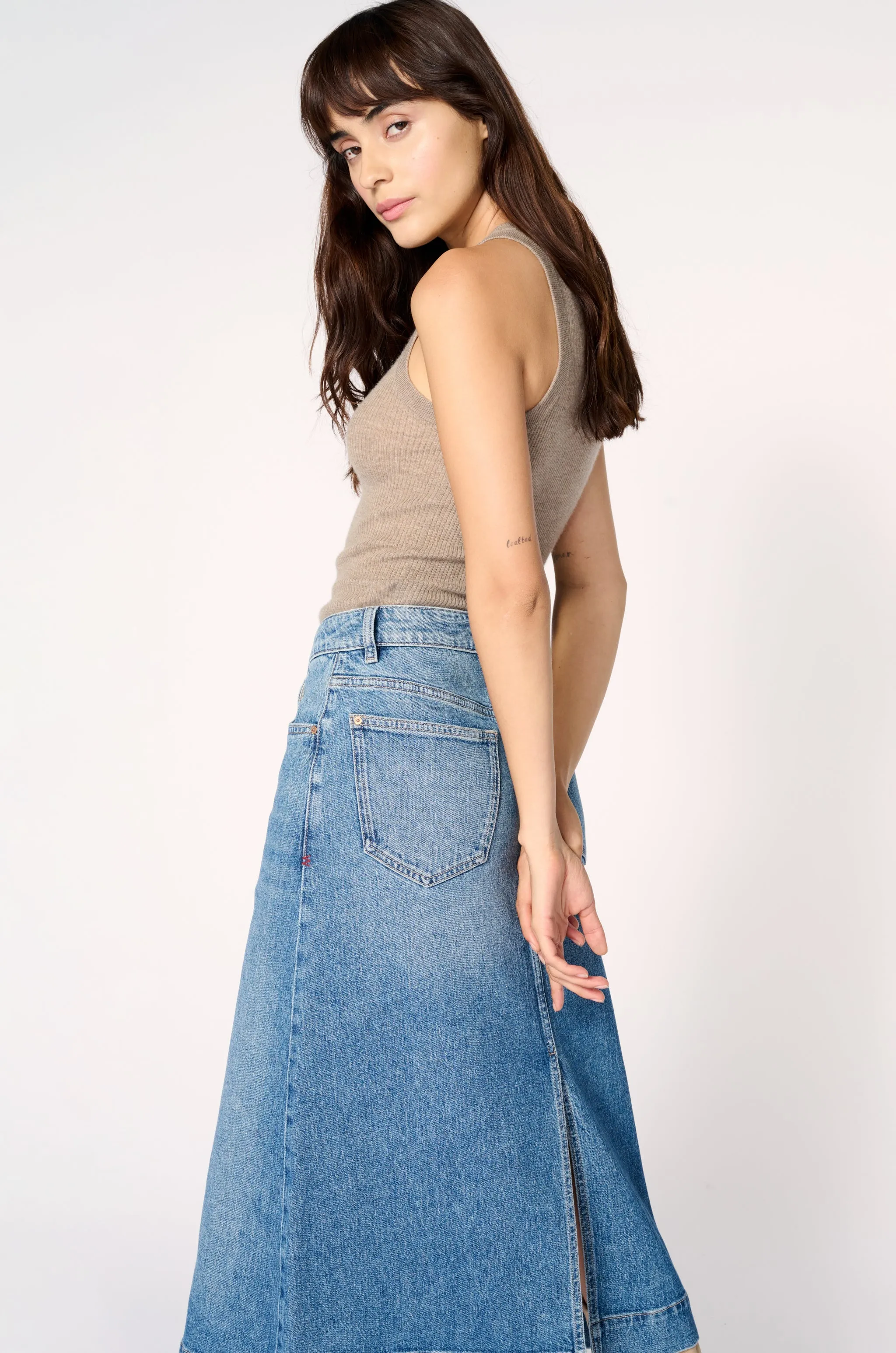 LIN - DENIM SKIRT | WILD WEST