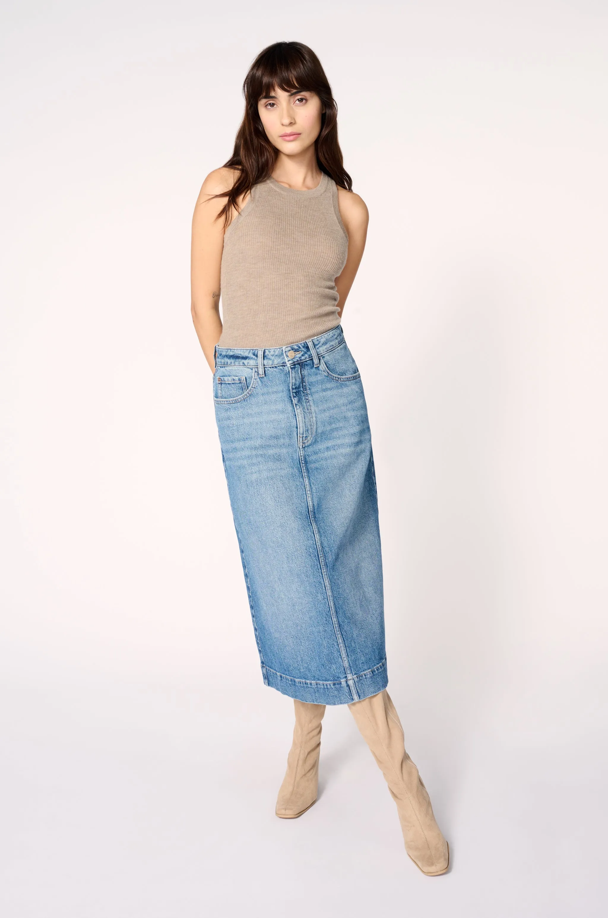 LIN - DENIM SKIRT | WILD WEST