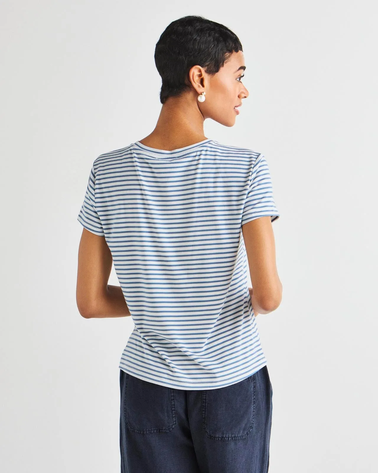 Lulu Stripe Crew Neck Tee