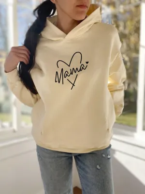 Mama Heart Hooded Sweatshirt