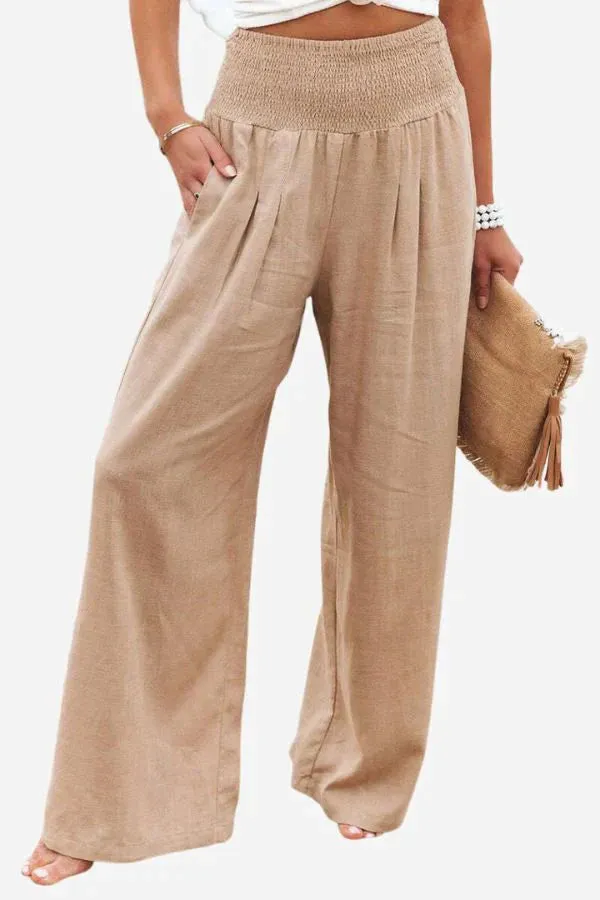 MEGAN | HIGH-WAIST PALAZZO PANTS