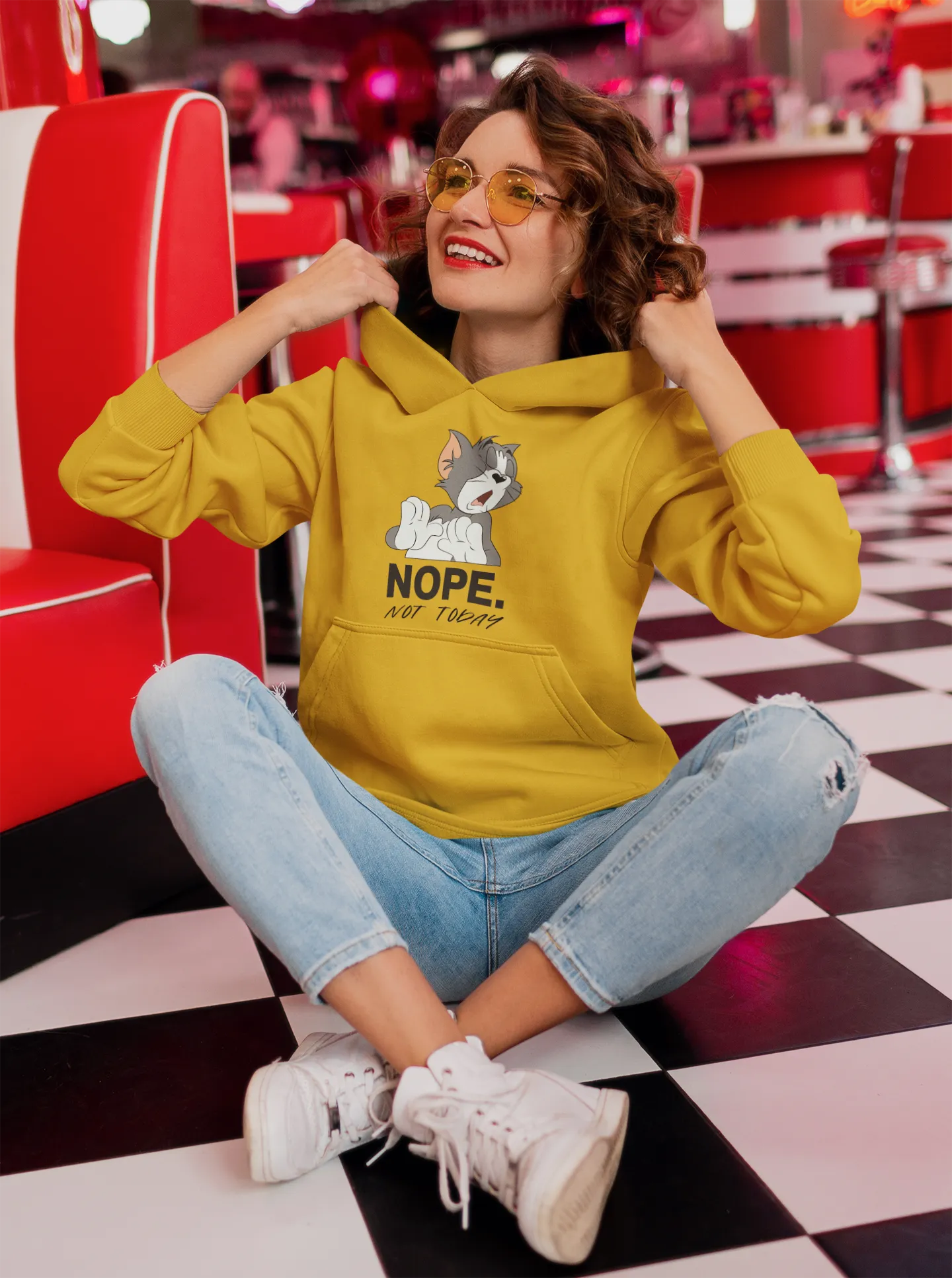 Nope Not Today: Tom & Jerry  - WINTER HOODIES