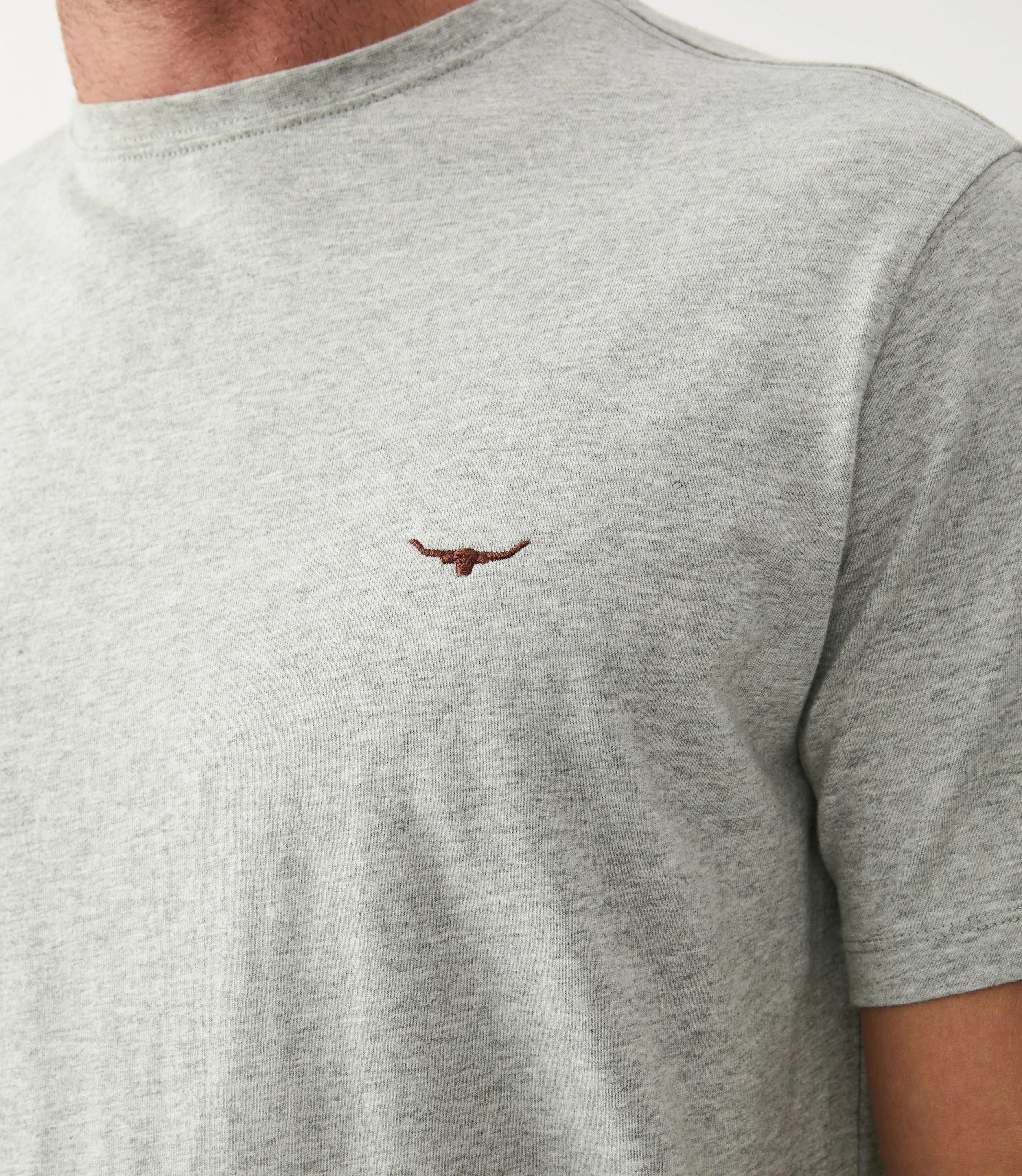 Parson T-Shirt - Grey/Chestnut