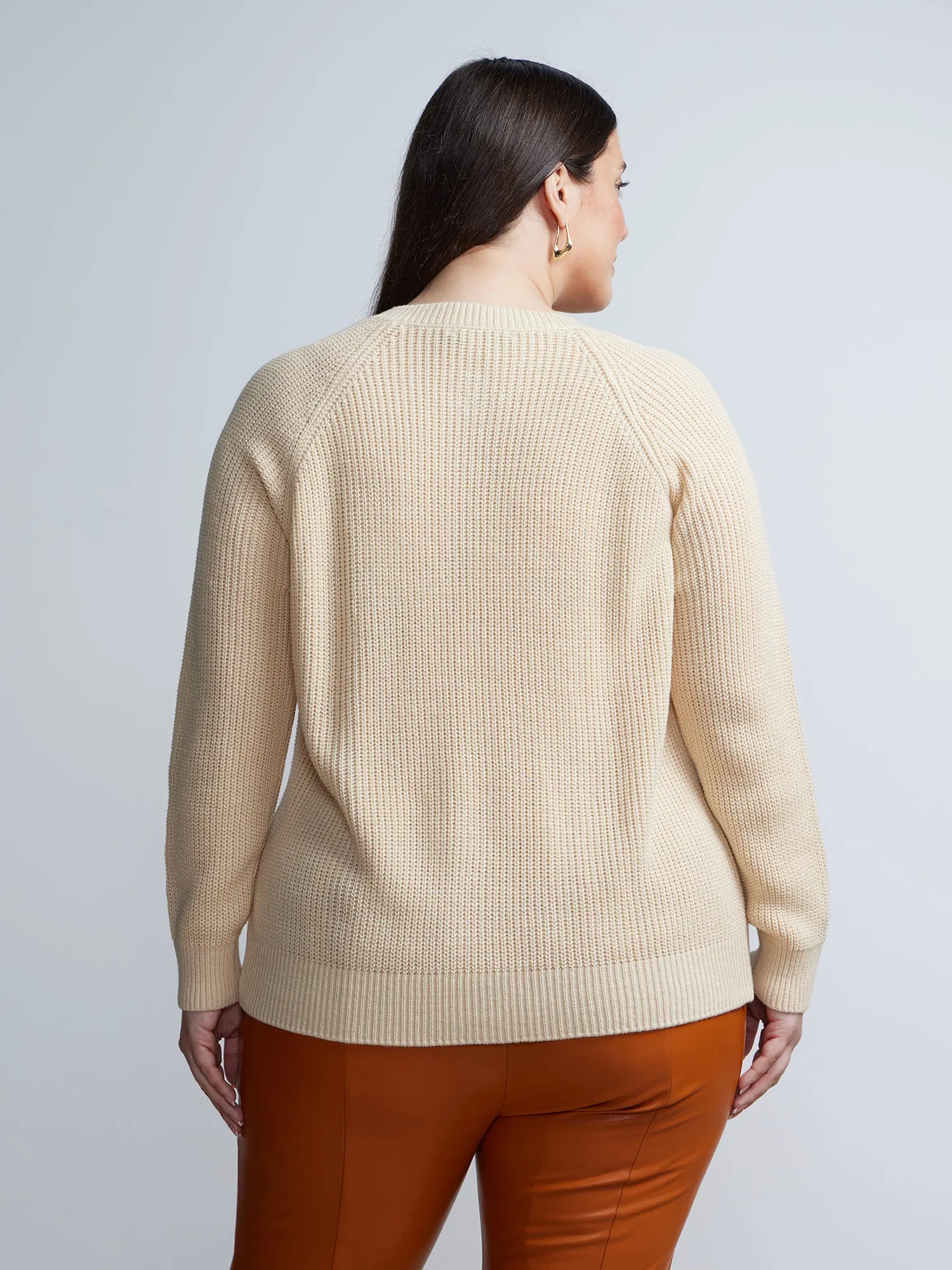 Plus Shaker Stitch Button Front Cardigan