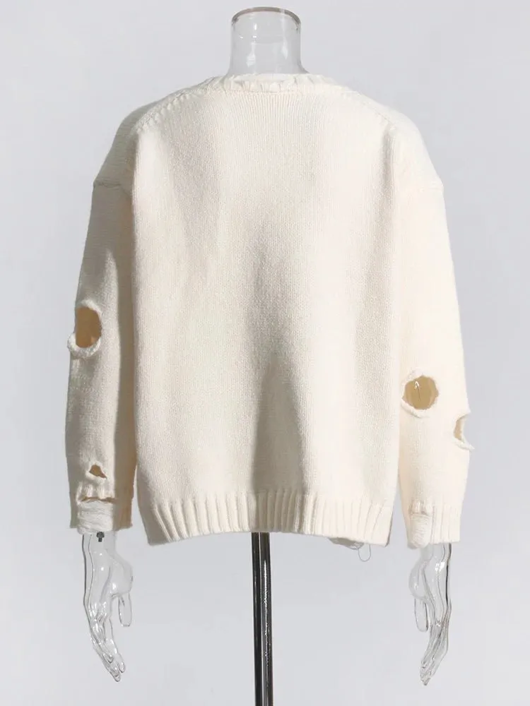 Pre Order:  In Tatters Knit Sweater