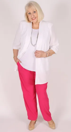 Relaxed Cut Pant Pink Crinkle