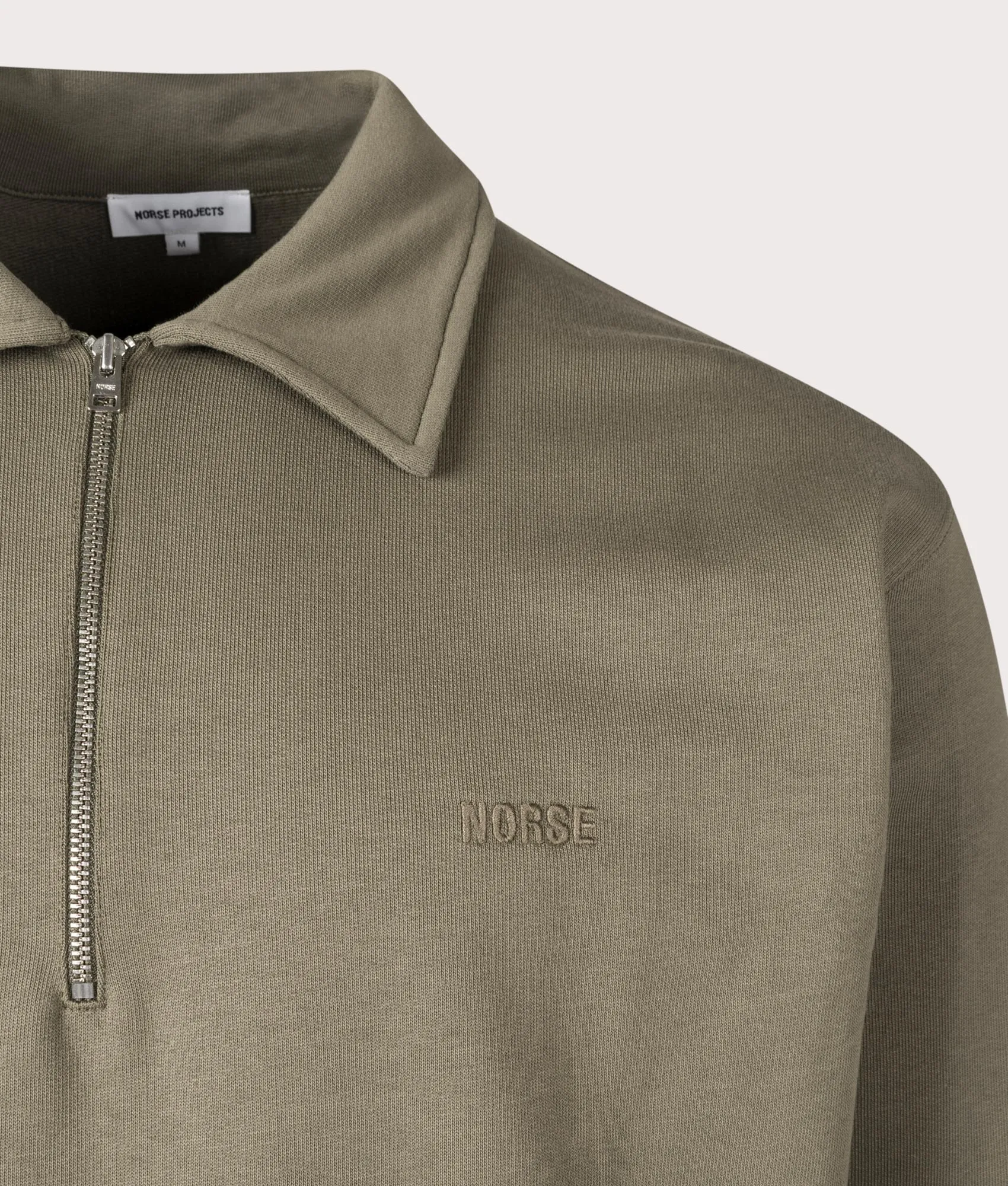 Relaxed Fit Ketel NORSE Logo Quarter Zip Sweatshirt