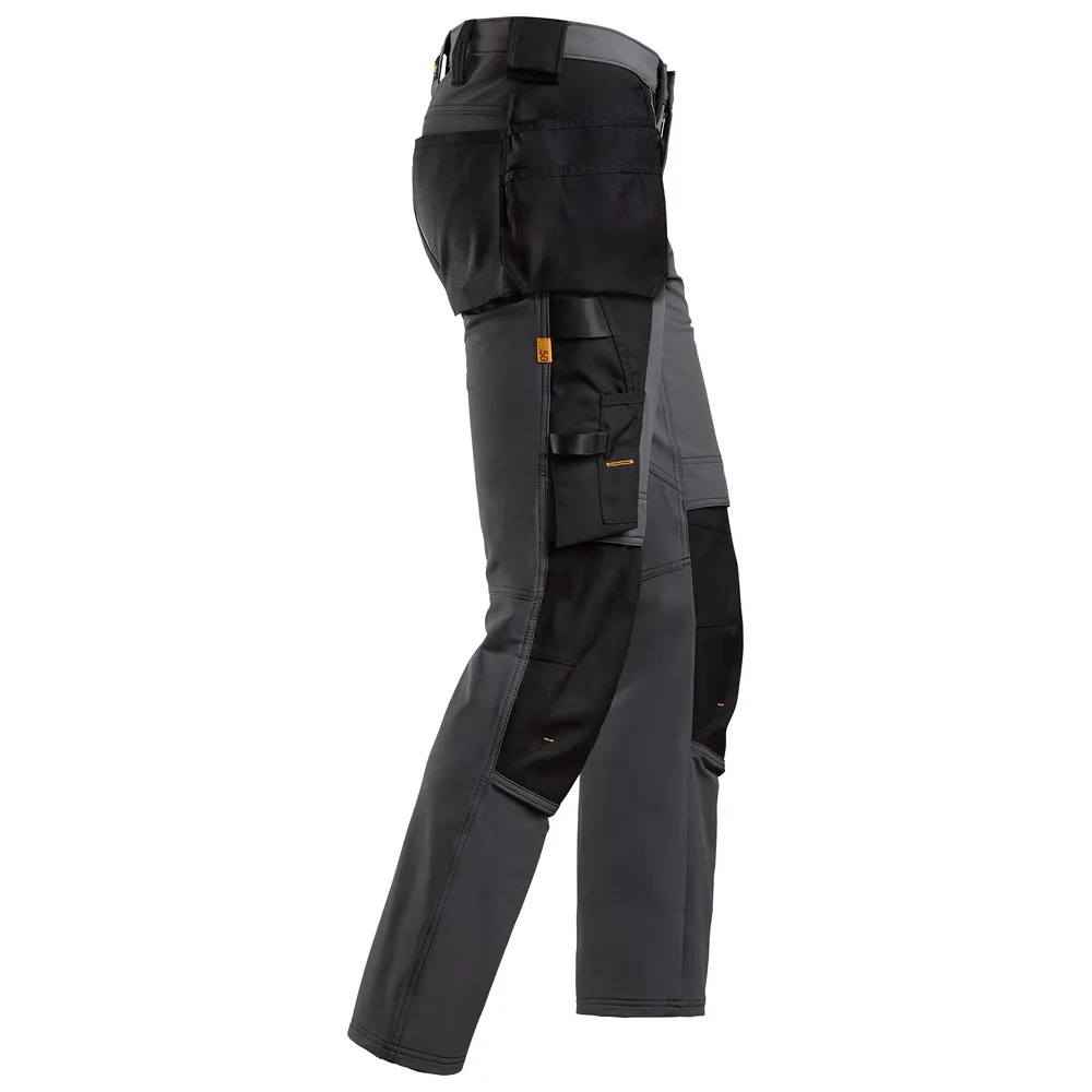 Snickers 6271 AllroundWork, Full Stretch Trousers Holster Pockets Steel Grey