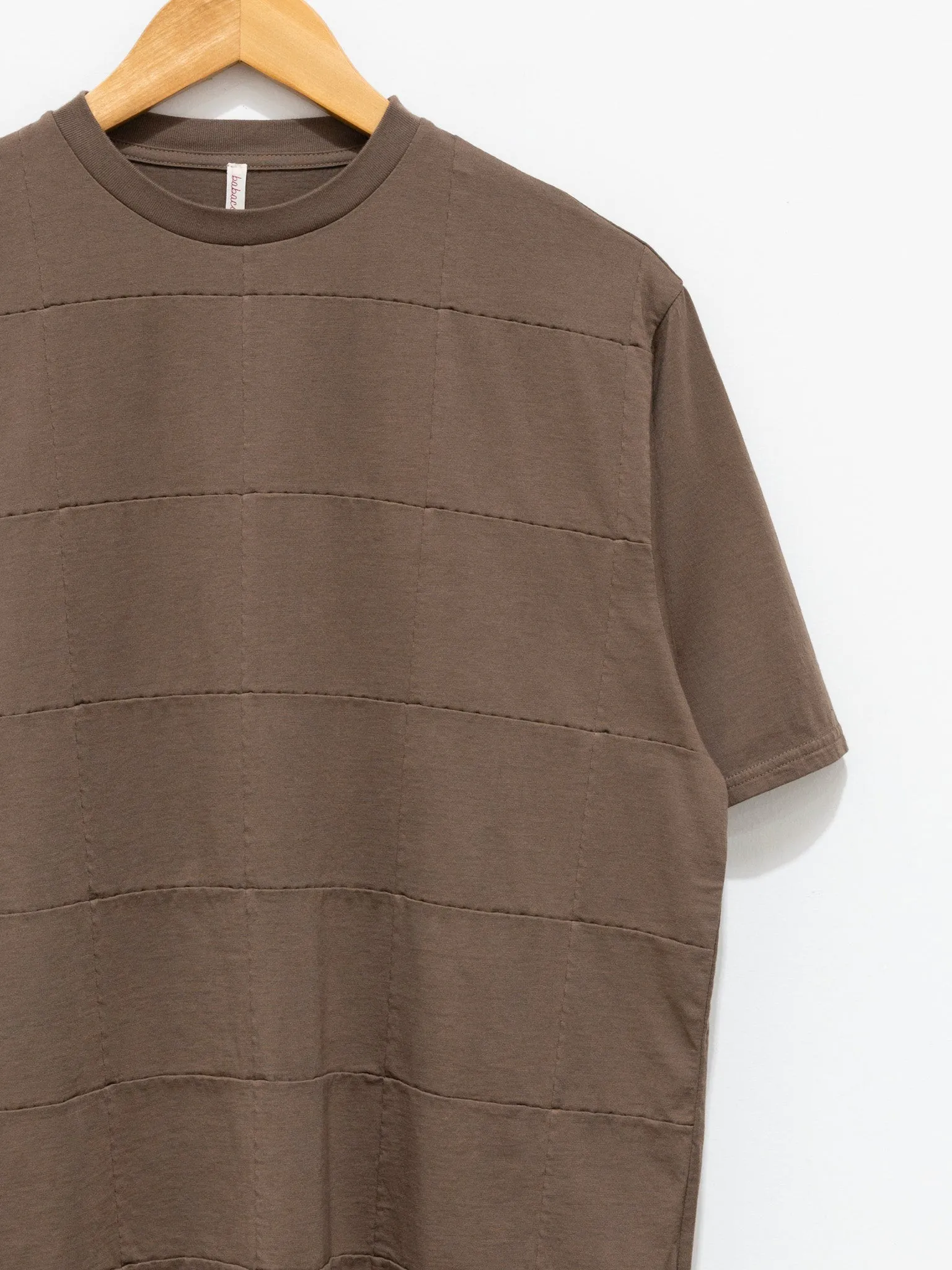 Square Patterned Tee - Brown