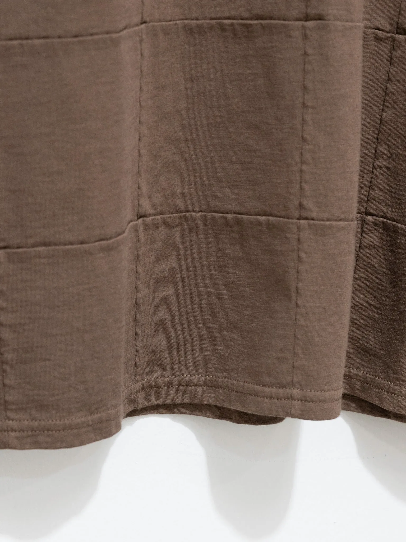 Square Patterned Tee - Brown