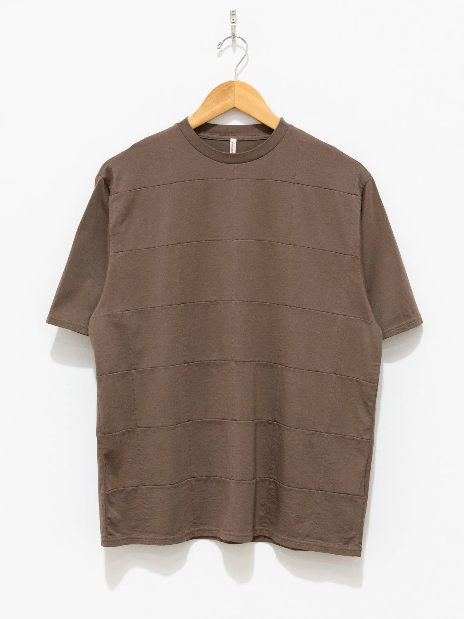 Square Patterned Tee - Brown