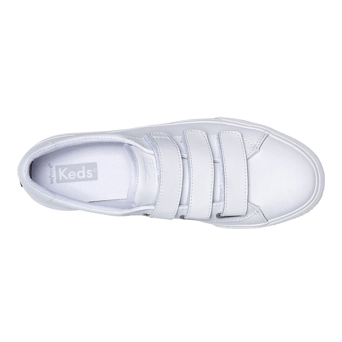 Women's Jump Kick V Leather Sneaker White (WH67865)