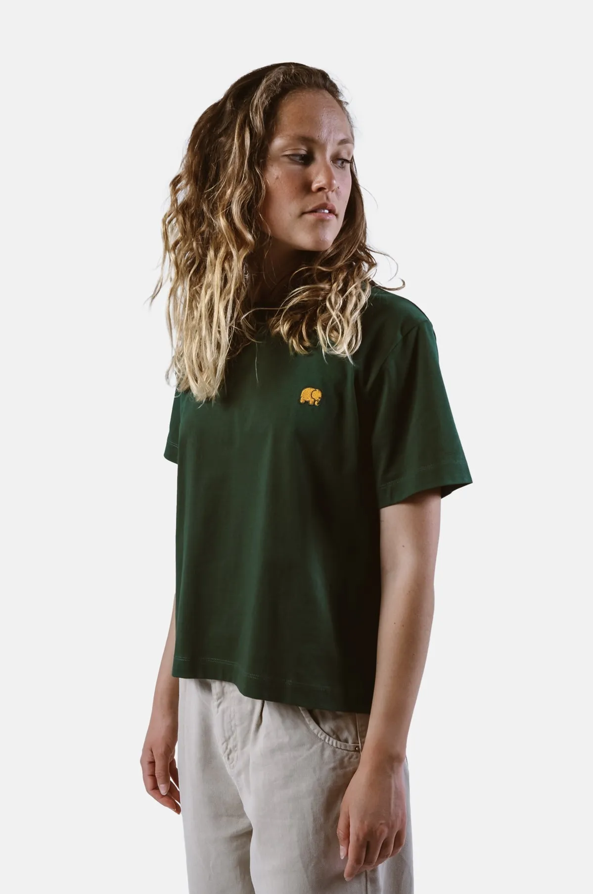 Women's Organic Essential T-Shirt Kombu Green